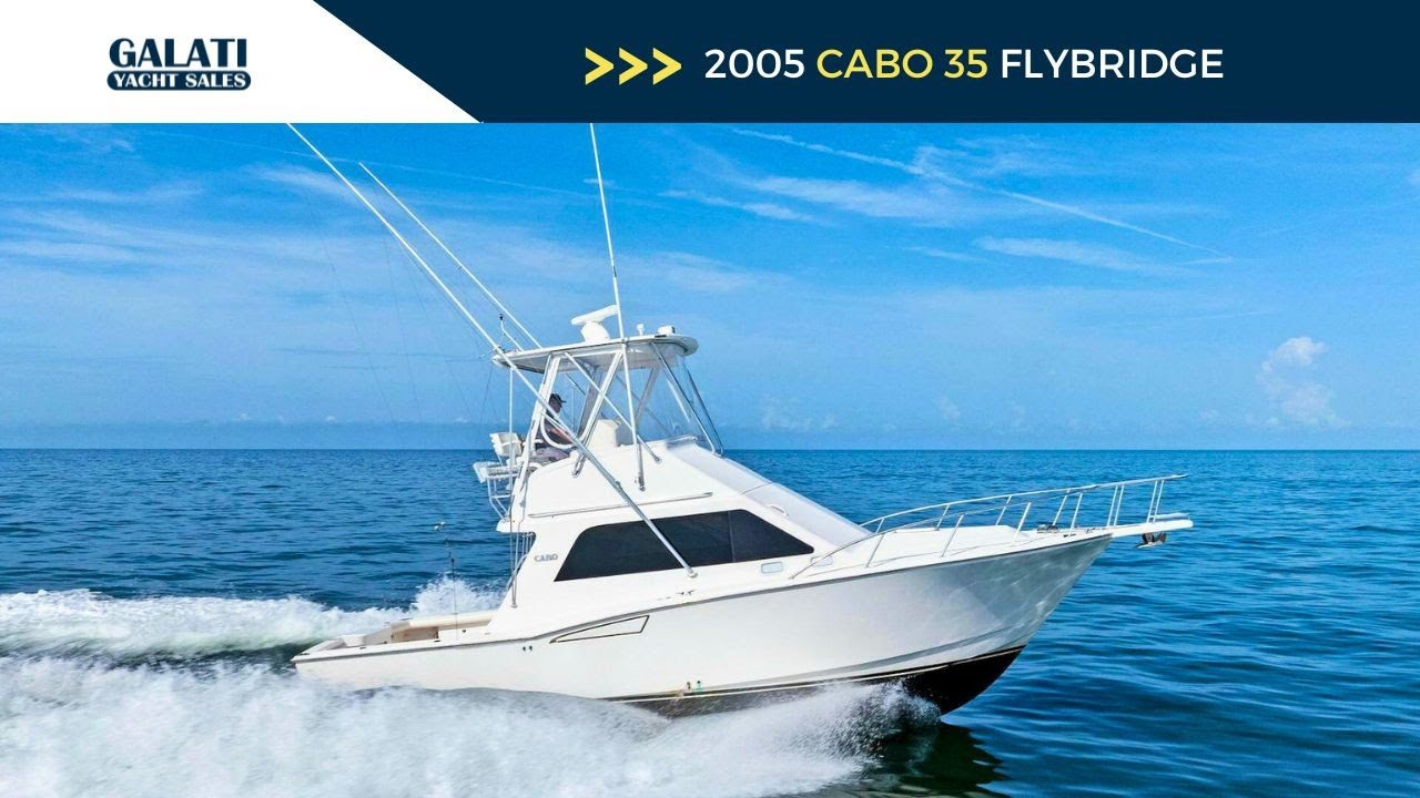 2005 Cabo 35 Flybridge Yacht For Sale 
