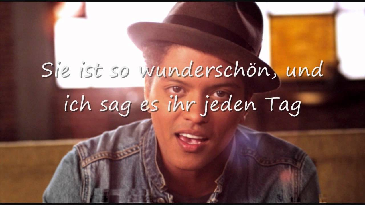 Bruno Mars Just the Way you are deutsche Übersetzung