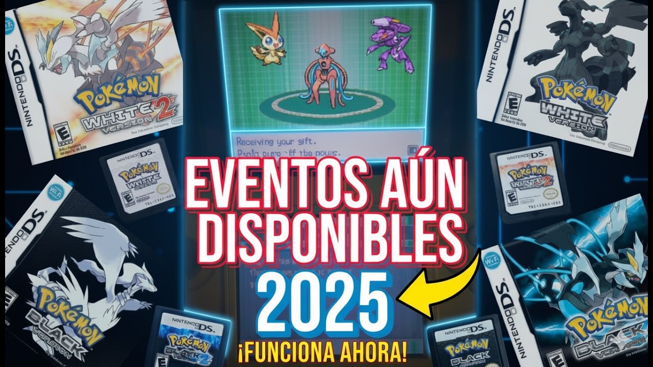 ¡Funciona en 2025! Recibe Pokémon de Eventos Oficiales en 3DS con 5ª Generación