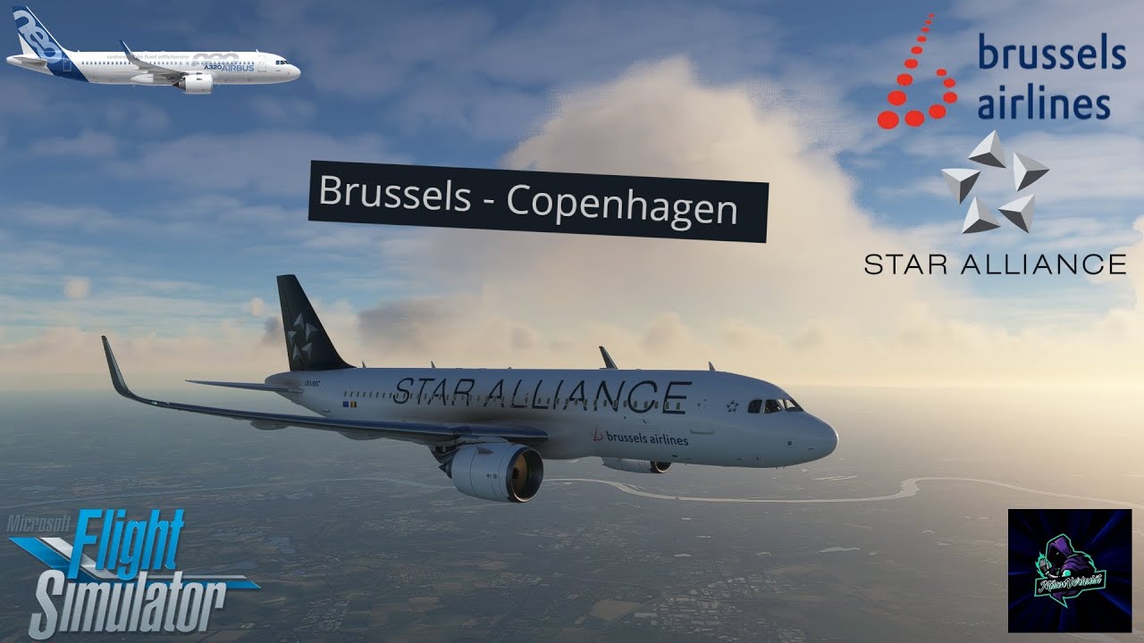 BRUSSELS to COPENHAGEN - A320neo | MSFS2020