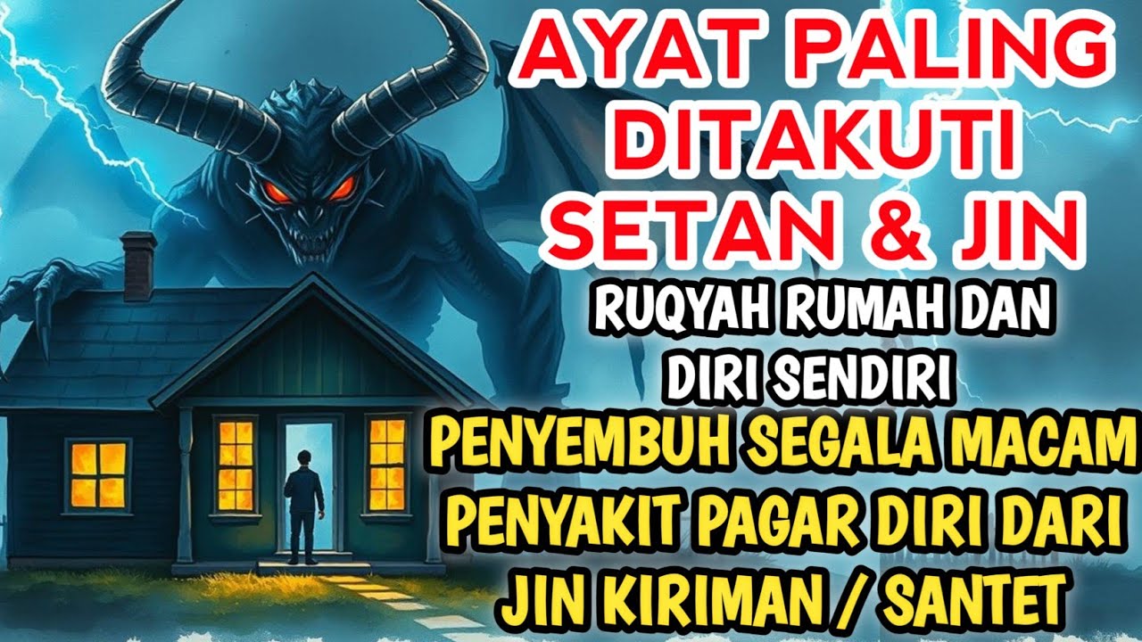 RUQYAH RUMAH PENGUSIR JIN, SETAN & SIHIR DI RUMAH & TUBUH, PENENANG HATI & PIKIRAN | ALAA AQEL