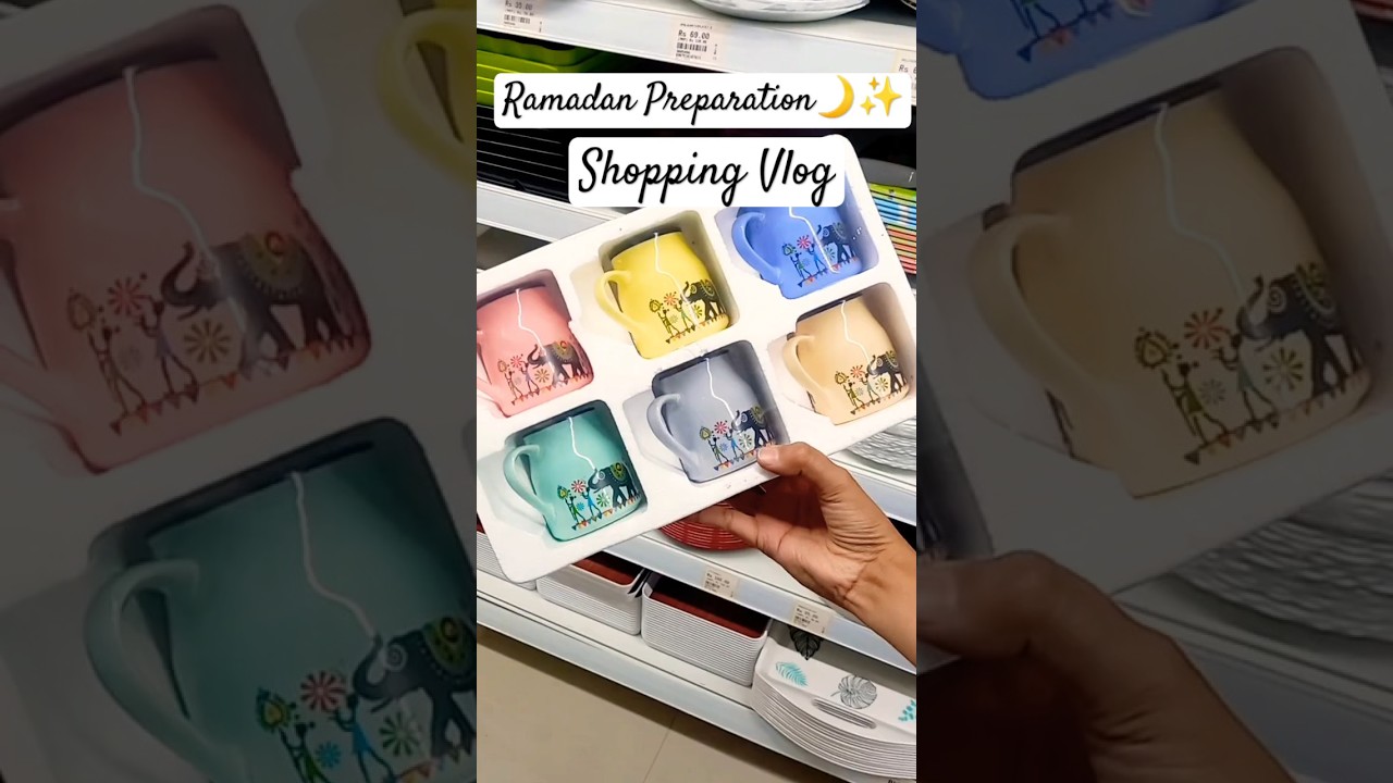 Ramadan Shopping Vlog 🌙✨️ | Getting ready for Ramadan| #ramadanvlog #ramadanshopping #ramadandecor