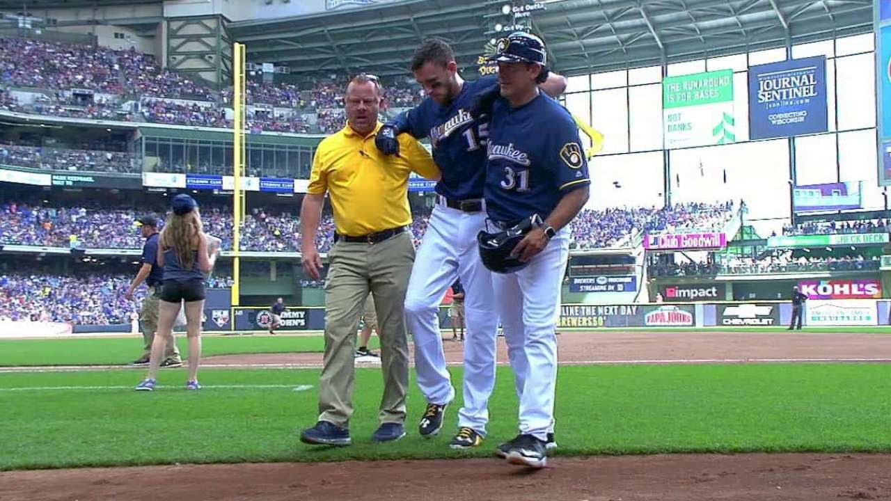 CHC@MIL: Middlebrooks leaves with injury in 4th
