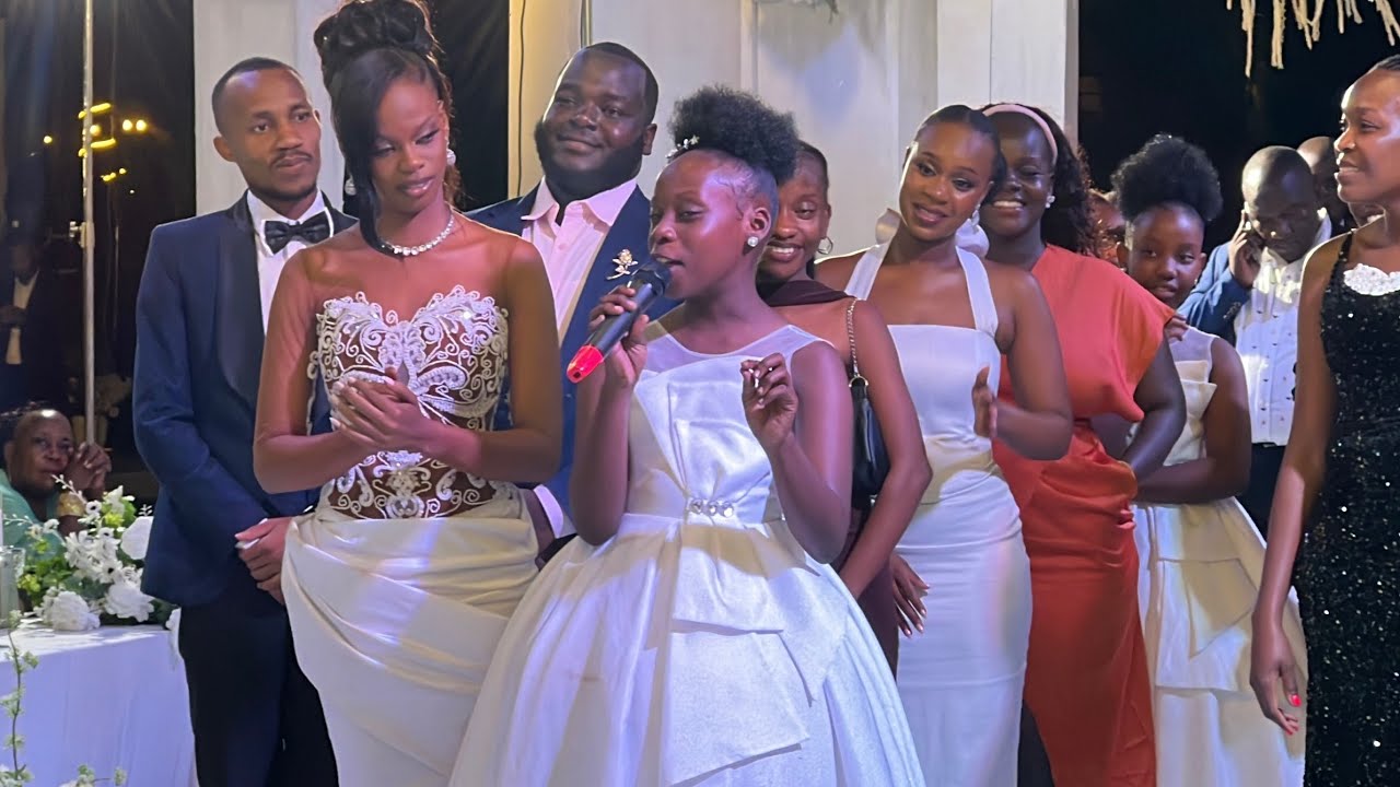 Baby Gloria&rsquo;s little sister Devine&rsquo;s emotional Speech to newly wedded couple Baby Gloria & Jonas 