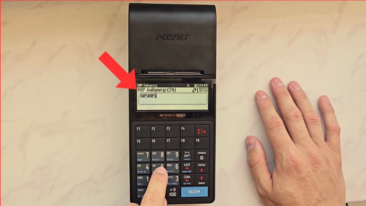 Как выдать чек с ИНН на кассе Posnet Ergo Online Wifi