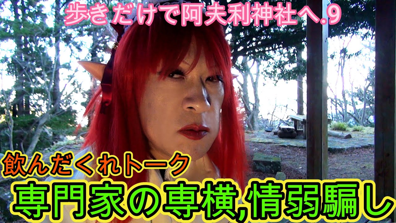 第332番-9【クラシック　評論家　宇野 功芳　カラヤン　エルフ】歩きだけで阿夫利神社へ.9・飲んだくれトーク,ネット以前,専門家の専横【女装 　コスプレ　登山】