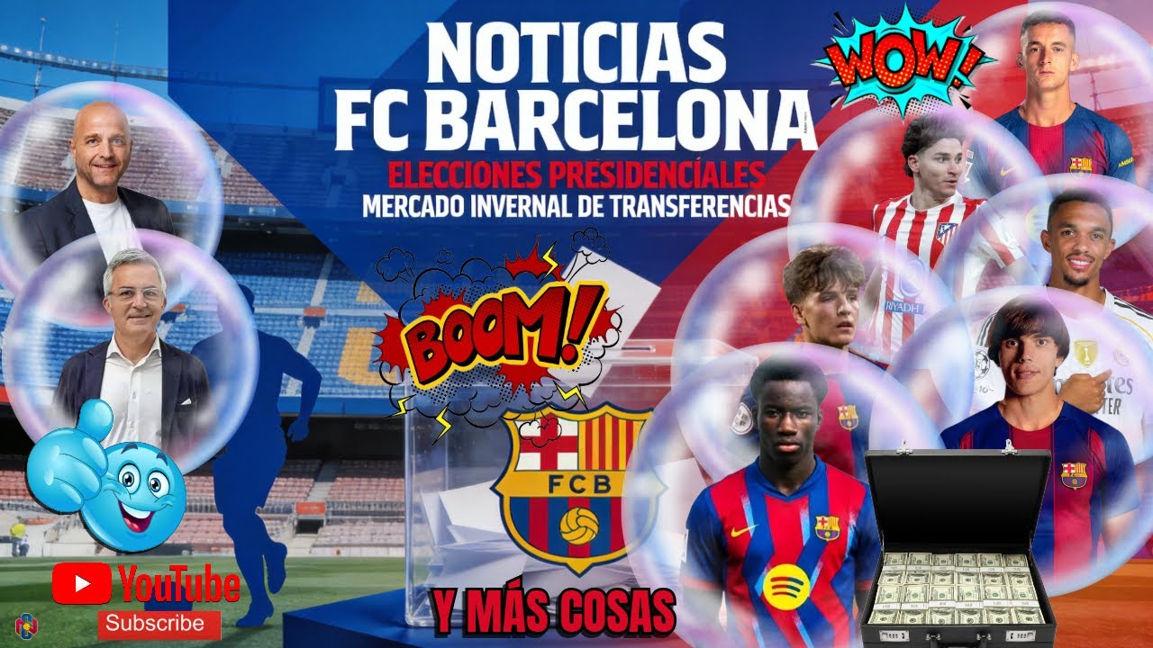 NOTICIAS FC BARCELONA: ELECCIONES A LA PRESIDENCIA, MERCADO INVERNAL DE JUGADORES...Y MÁS COSAS