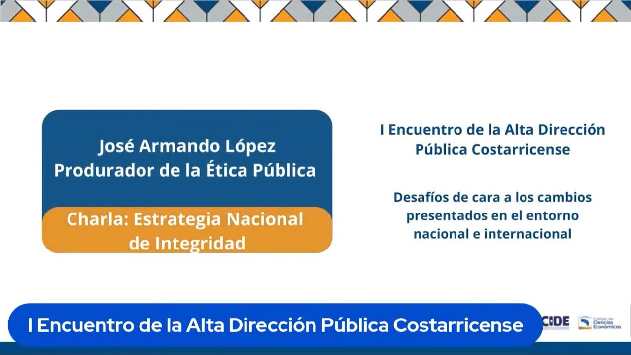 Charla: Estrategia Nacional de Integridad