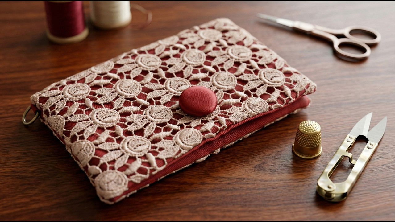 Lace Wallet with Dividers - Stunning Practical Design for Daily Use