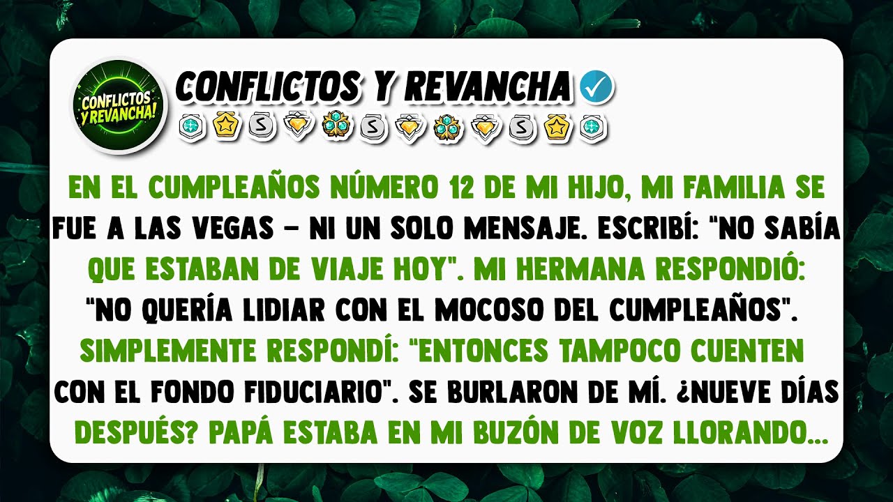 En el cumpleaños número 12 de mi hijo, mi familia se fue a Las Vegas — ni un solo mensaje.