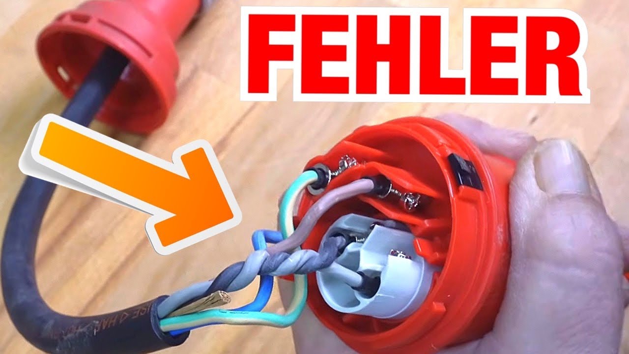 LEBENSGEFAHR! 95% machen diesen Fehler beim CEE-Stecker