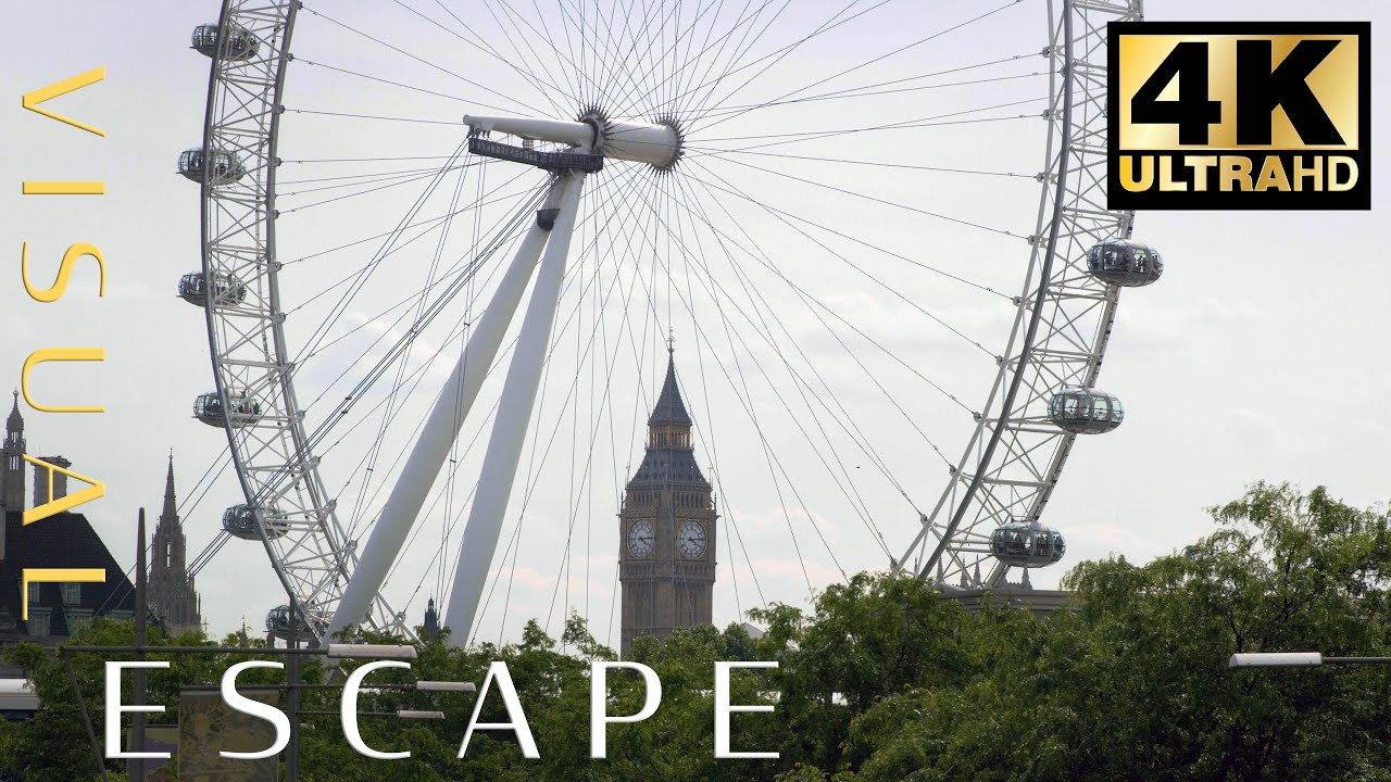 London in 4K UltraHD - Relaxing City Sounds of London