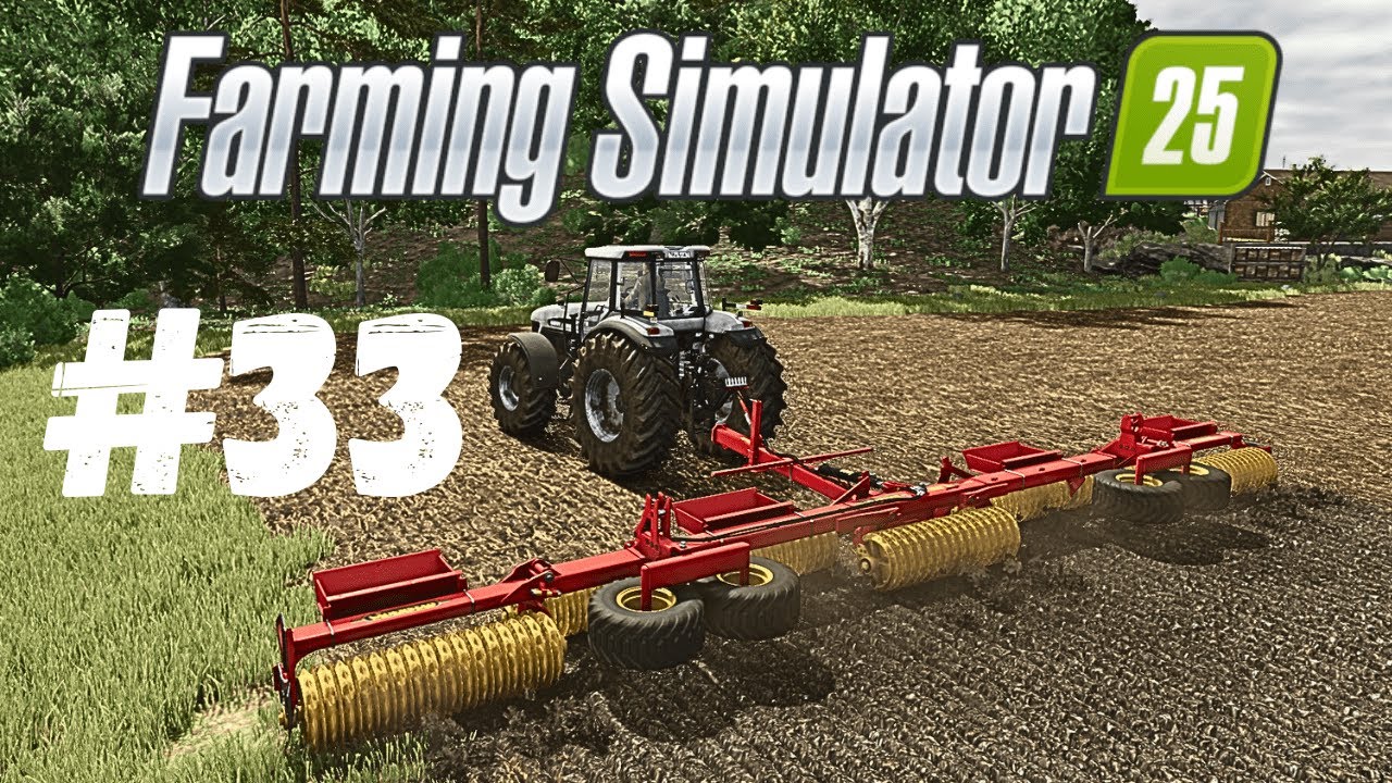 PASSANDO O ROLO DEPOIS DE PLANTAR CANOLA NO FARMING SIMULATOR 25 #33