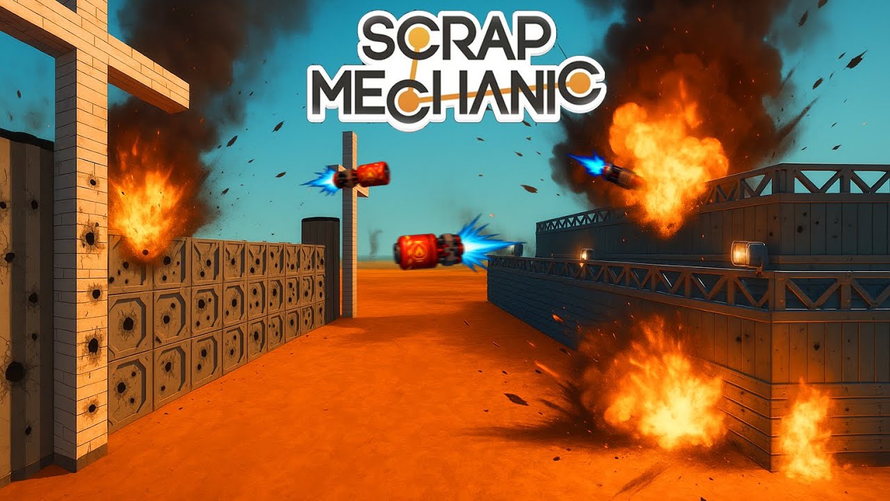 BATTLE DE BASE EXPLOSIF sur Scrap Mechanic ! VS Julian Studio