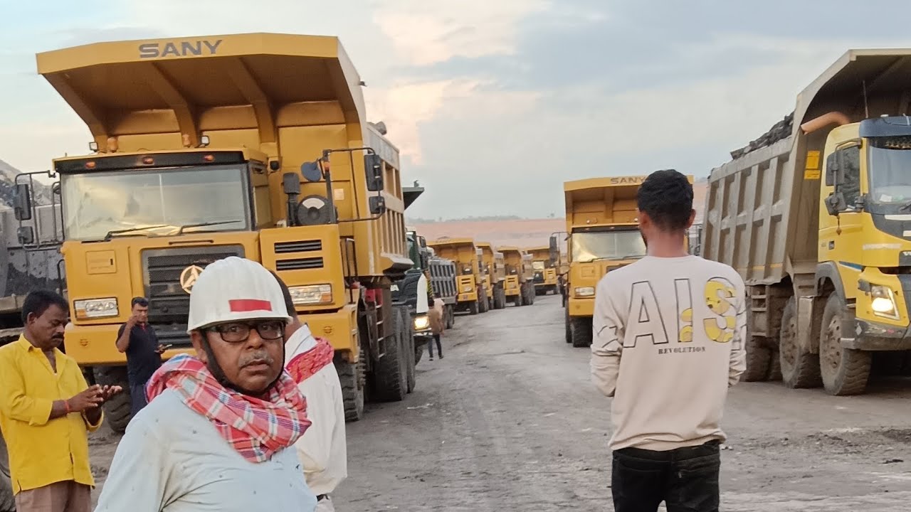 #sany . SKT.105s#dumpers #driver videos 🚨🚧😈