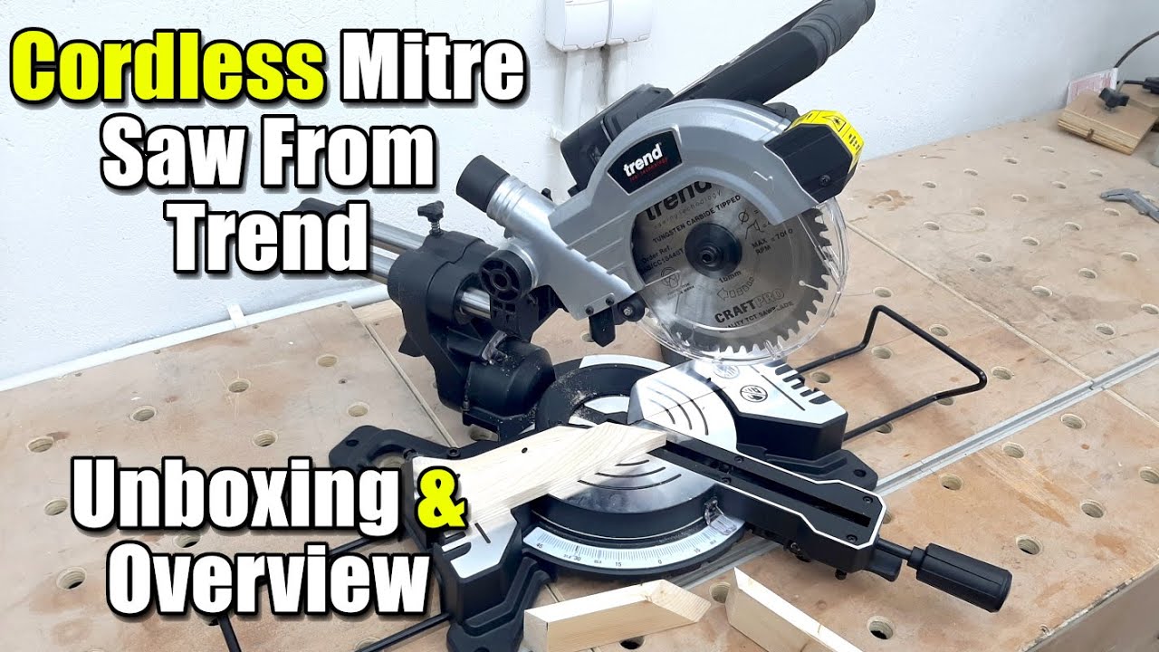 Cordless Mitre Saw From Trend T18S | Unboxing & Overview