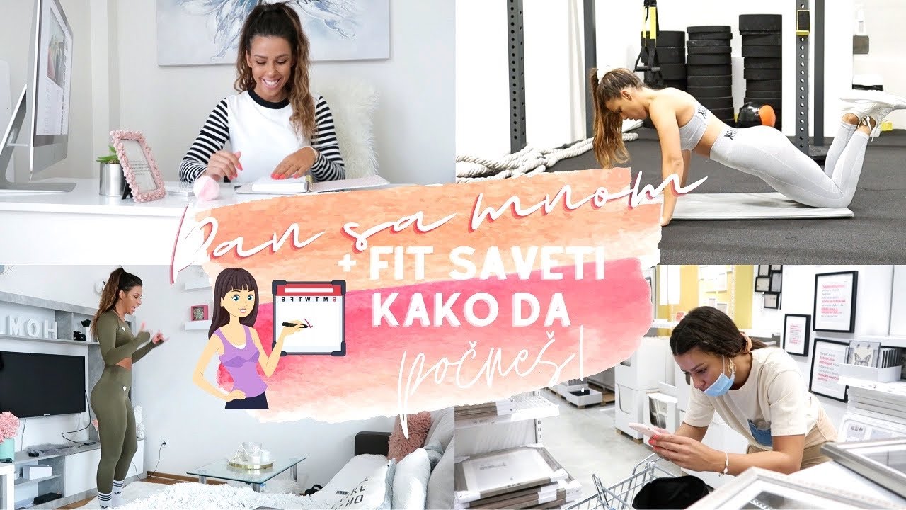 Vlog - Kupovina + FIT SAVETI kako da počneš!🤸🏽‍♀️🌟 Dan sa mnom!