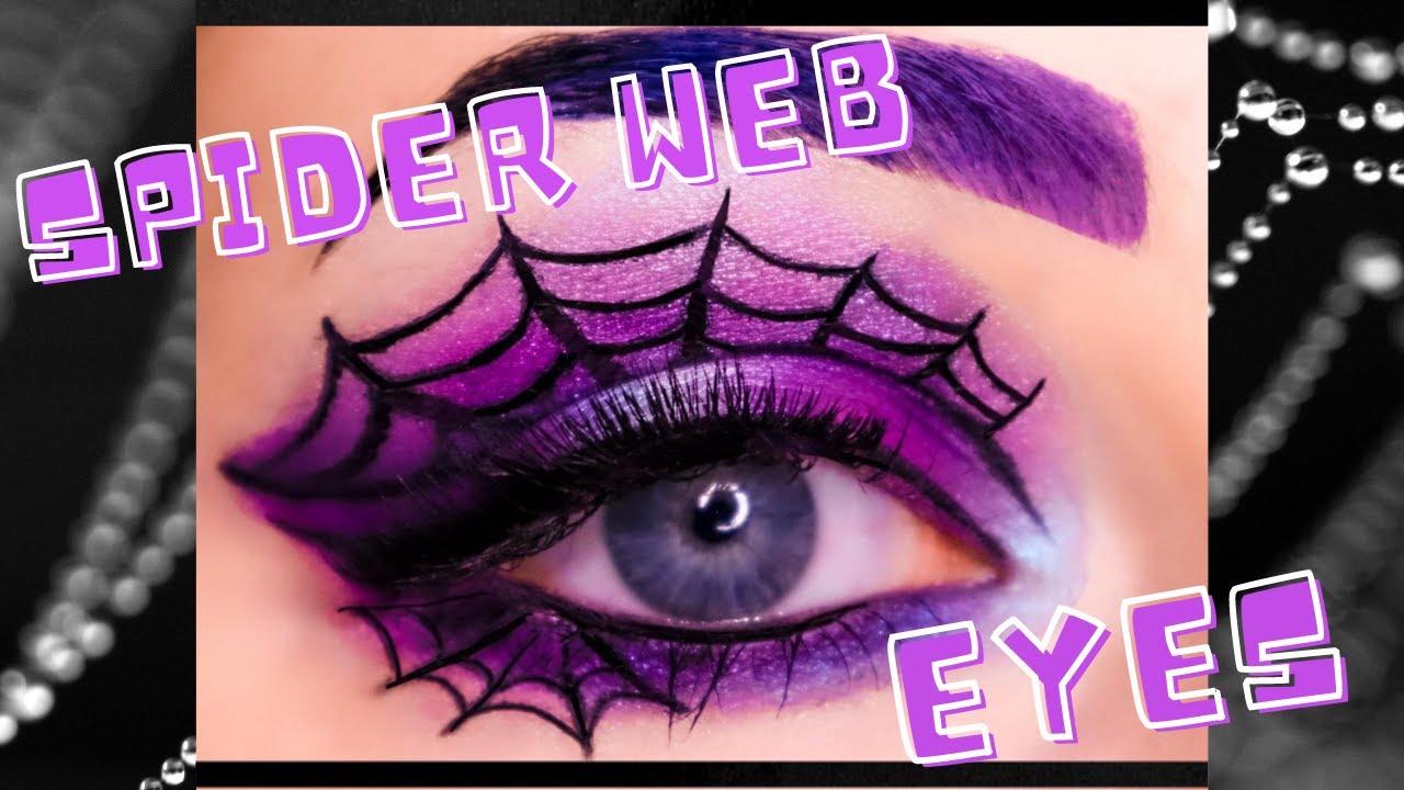 Halloween Spider Web Eye Makeup Tutorial