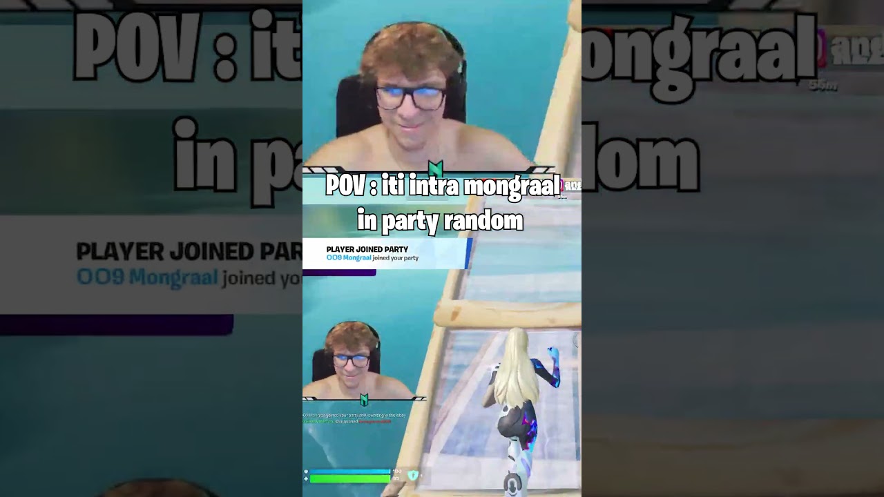Mongraal intra cu Vehy in Party 💀  #fortnite #shorts