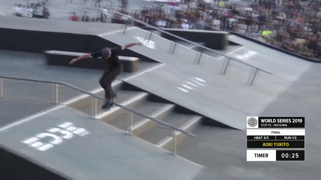 Aoki Yukito | 3rd place - Skateboard Street Final | FISE Hiroshima 2019
