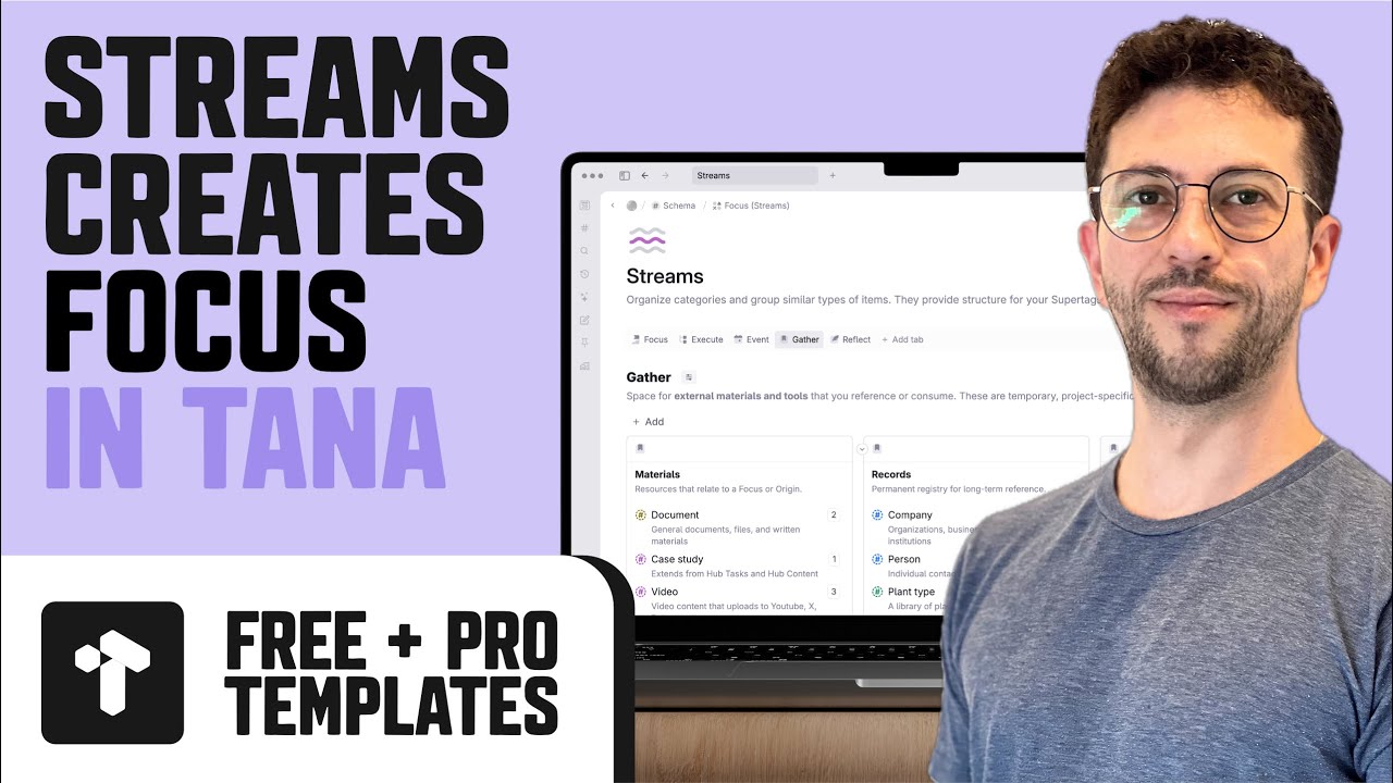 I Built Focus (Streams) in Tana - A Ready-To-Go Infrastructure for Projects