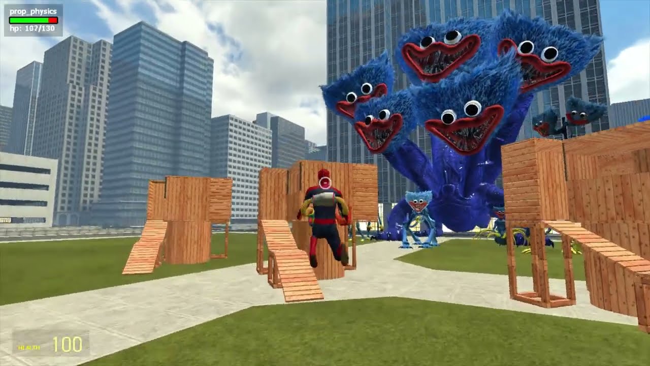 I BECAME ALL SCARY HUGGY WUGGY FROM POPPY PLAYTIME 1,2,3,4,5! | Garry's Mod