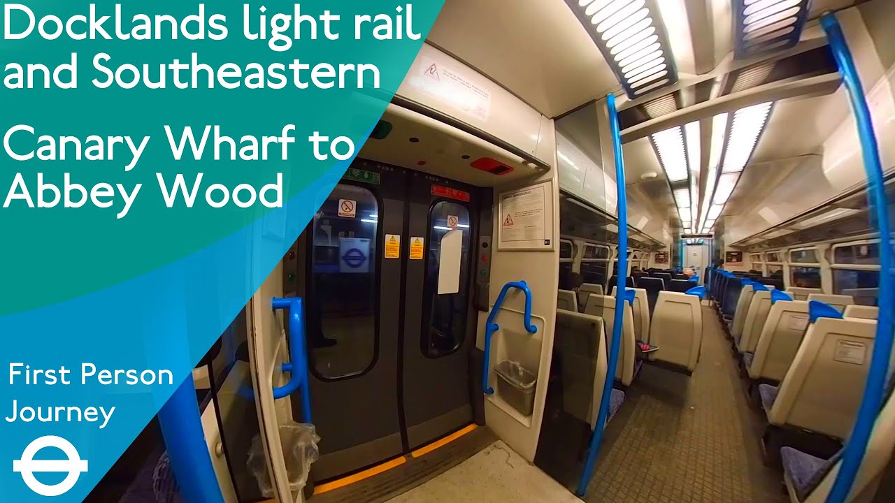 London DLR & Southeastern First Person Journey - Canary Wharf to Abbey Wood via Woolwich Arsenal