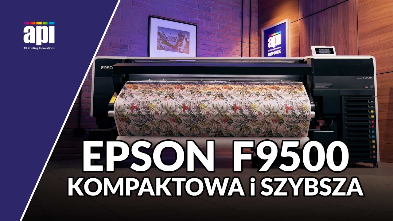 EPSON SureColor SC-F9500 Bardziej kompaktowa, jeszcze szybsza drukarka sublimacyjna 160 cm