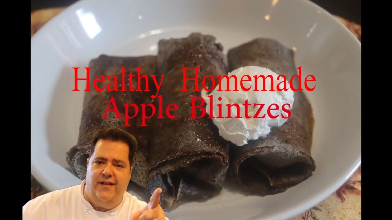 Healthy Homemade Apple Blintzes