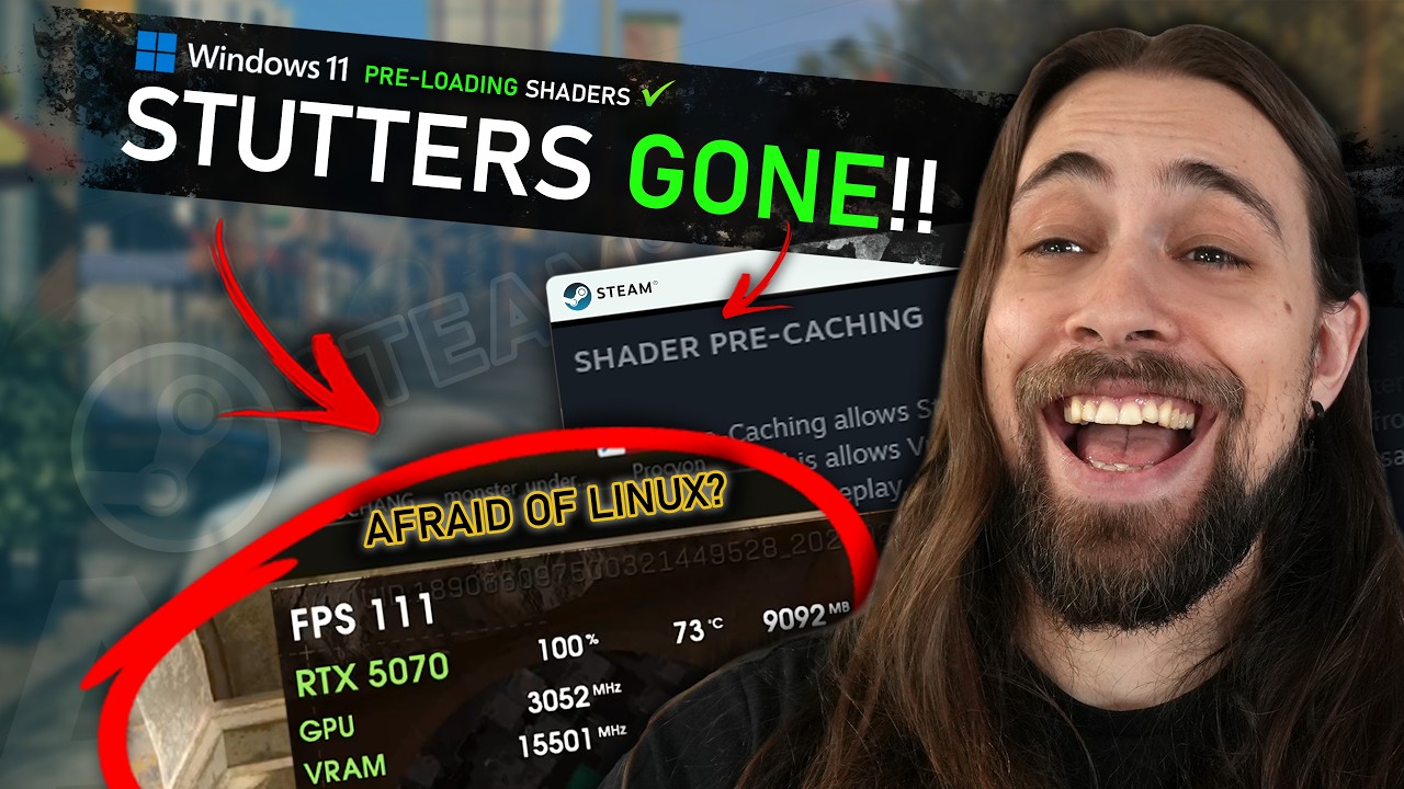 NO MORE STUTTERS on Windows? AI put aside, Shader Pre-Compilation & Nvme improvements!!