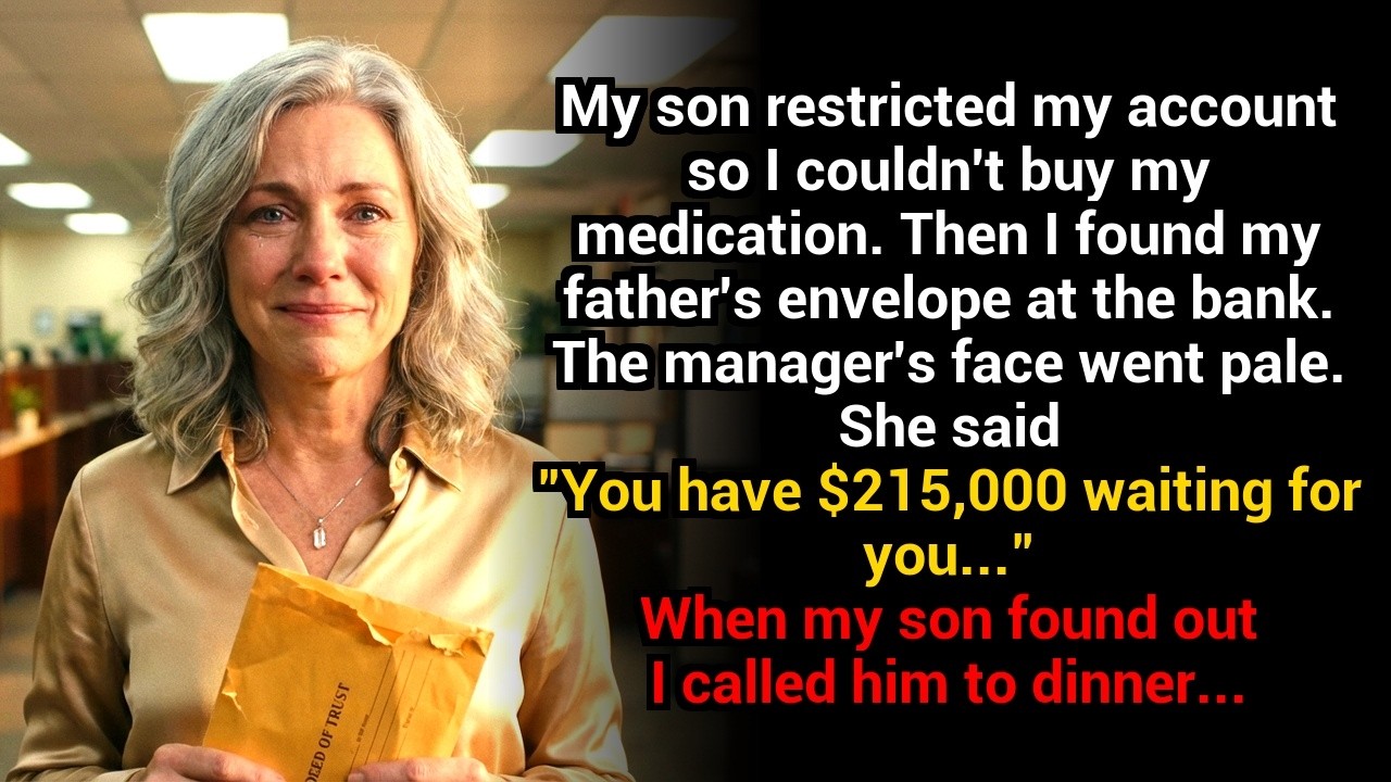 My son restricted my account — so I invited him to dinner and grabbed my late husband’s belt