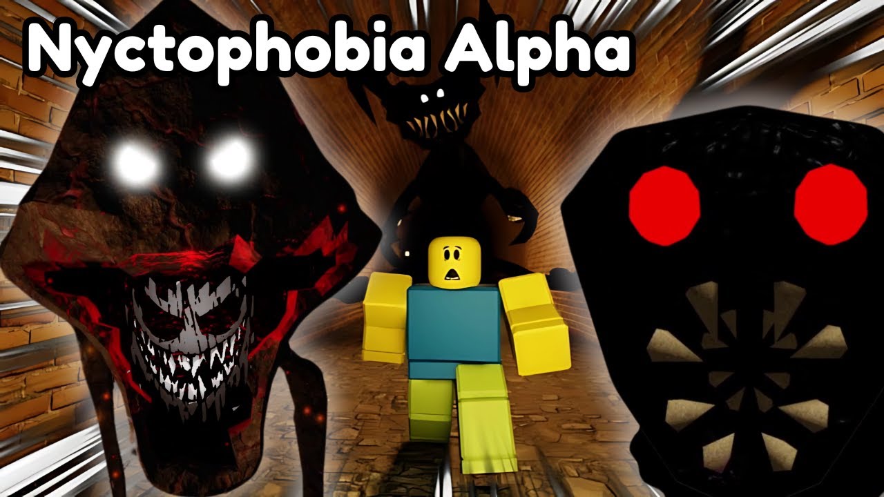 Nyctophobia [Alpha] - Full Game + All Levels + Jumpscares - Roblox