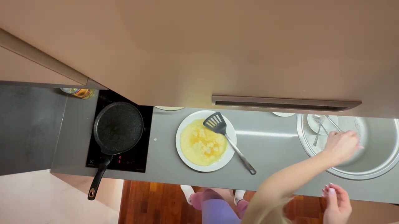 Salty Pancake recipe | ASMR Cooking