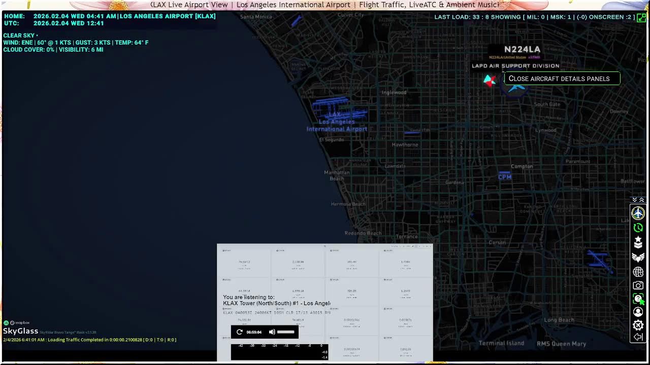 KLAX Live Airport View | Los Angeles International Airport | Flight Traffic, LiveATC & Ambient Music