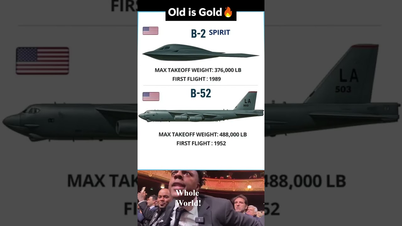 US B2 Sprit vs B-52! Old is Gold ✈️