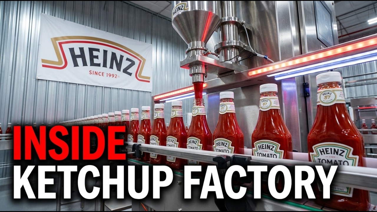 Million Bottles Daily! Inside Heinz Ketchup Factory Process