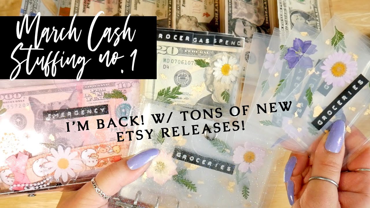 Cash Envelope Stuffing & Counting | March 2021 Paycheck no.1 | Sinking Funds | Huge Shop Update!