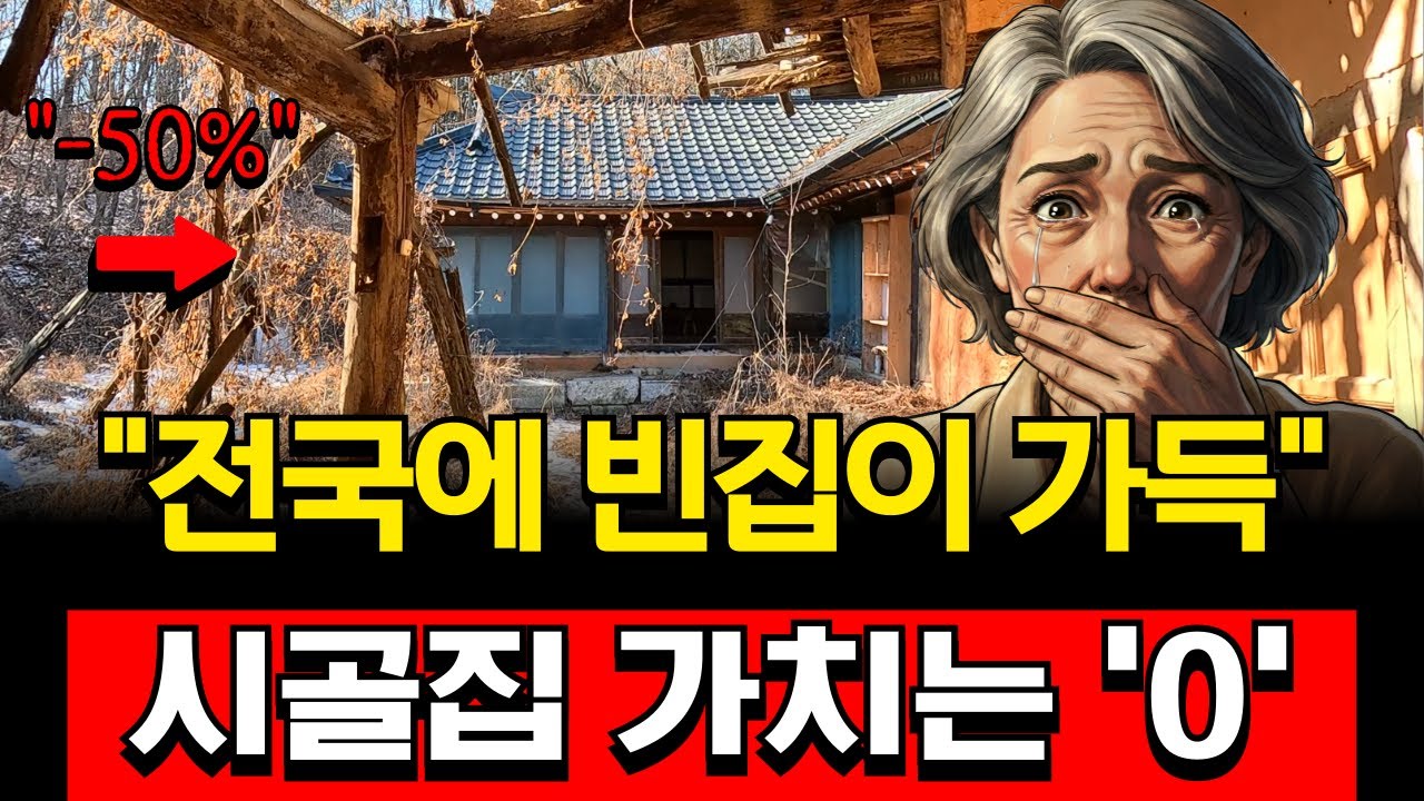 모두가 떠났다! 급증하는 한국 빈집의 경고..