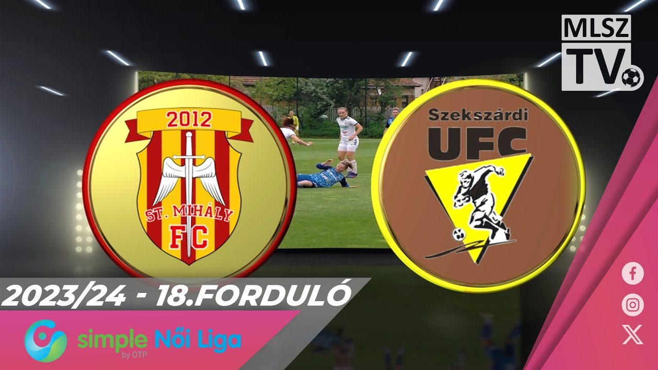 KÉSZ-St. Mihály-Szeged - Szekszárdi WFC | 2-0 | Simple Női Liga | 18. forduló | MLSZTV
