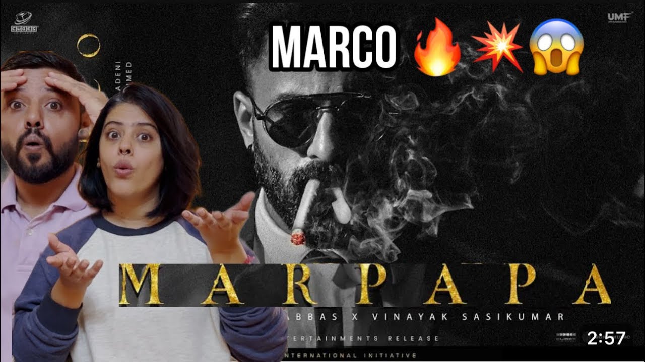 Marco Promo Song - Marpapa Reaction | Baby Jean | Saeed Abbas | Unni Mukundan | Shareef Muhammed |