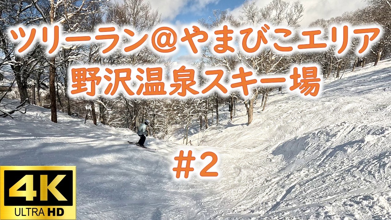 ツリーラン＠やまびこエリア in 野沢温泉スキー場＃２