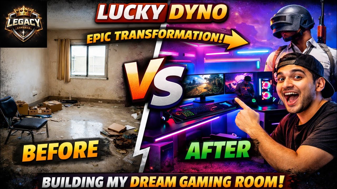 From The Empty Room To Dream Gaming Room || Vlog#1 || LegacyEsports || And Many More Big to come❤️