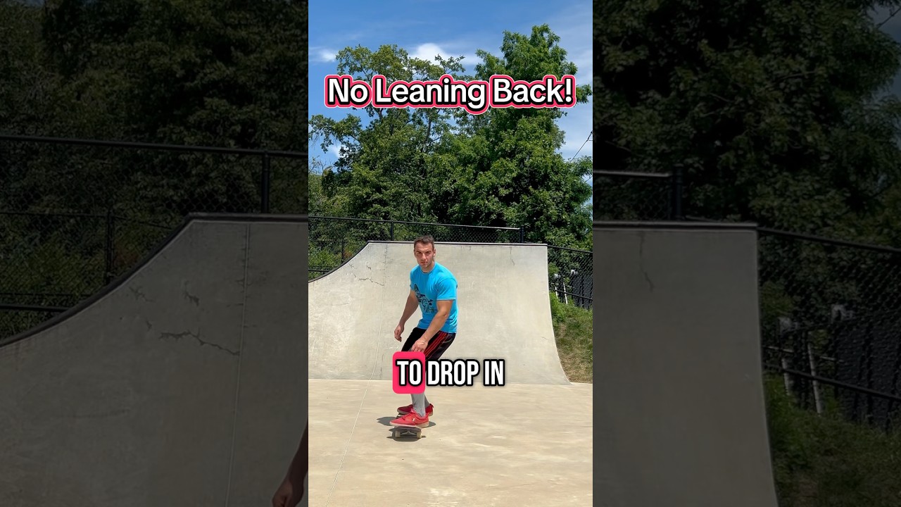 How to drop into a ramp on a skateboard
