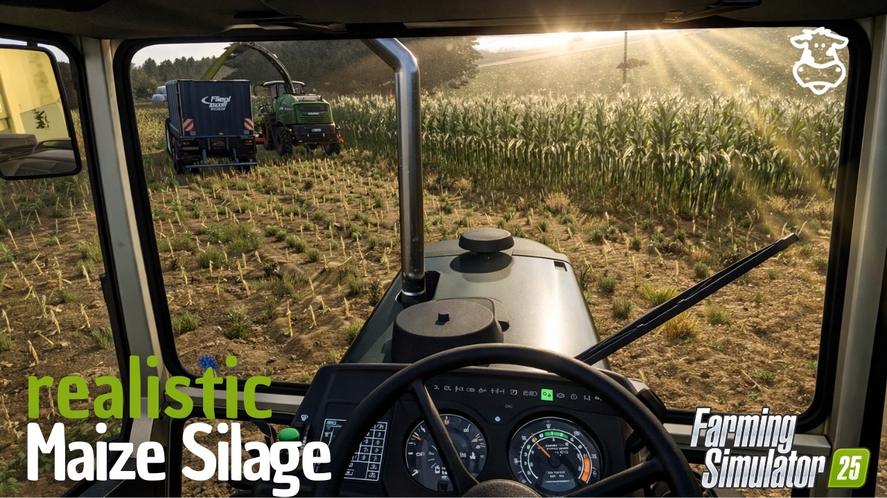 Realistische Maissilage-Ernte im FS25 🌽🚜 | Fendt, New Holland & Deutz | ReShade #fs25 #maizesilage