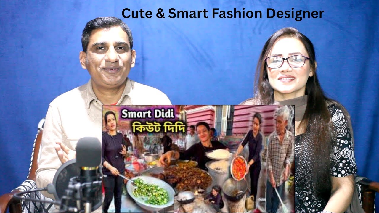 Pak Reacts Cute & Smart Fashion Designer Nandini Didi Selling Veg Nonveg Street Food KolkataIndian
