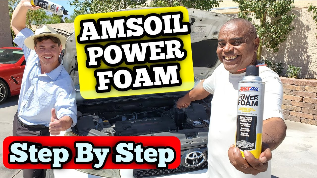 AMSOIL Power Foam Inside Engine Cleaner Step by Step ...