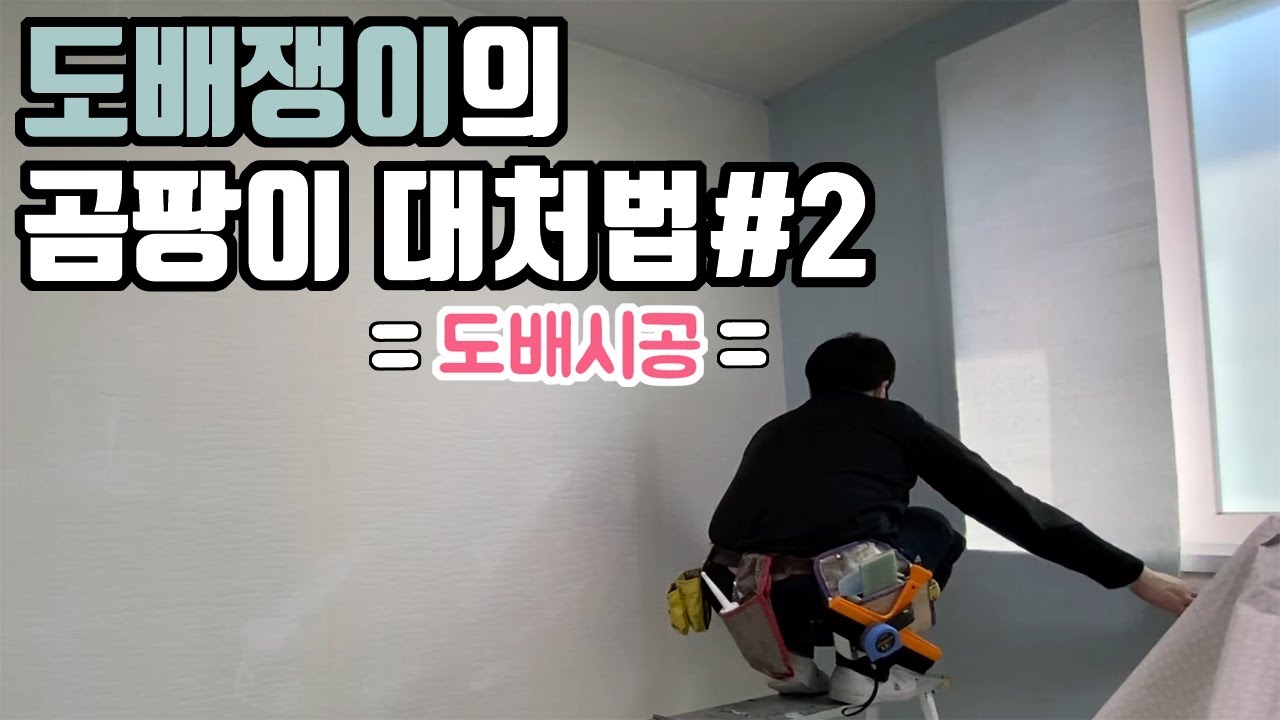 벽지곰팡이 대처법2편 / 단열재벽지 / 도배시공 / 단열재위벽지시공 /