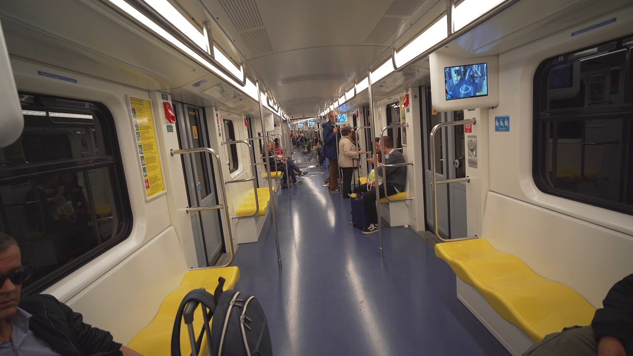 Italy, Milan, metro ride from Lambrate FS to Udine