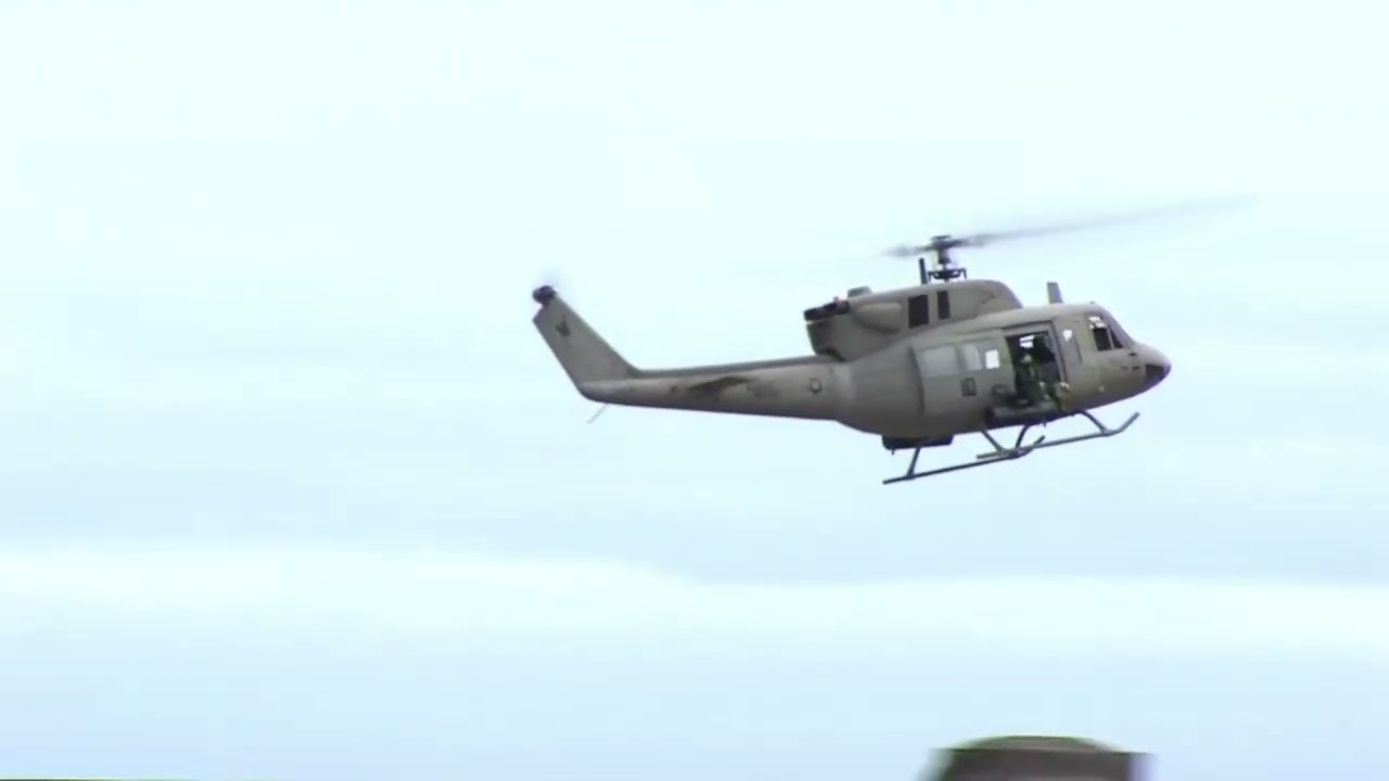FLISHRC UH-1N 212 Bell 500 Size Helicopter with H1 Flight Control in action at an aeronautical event