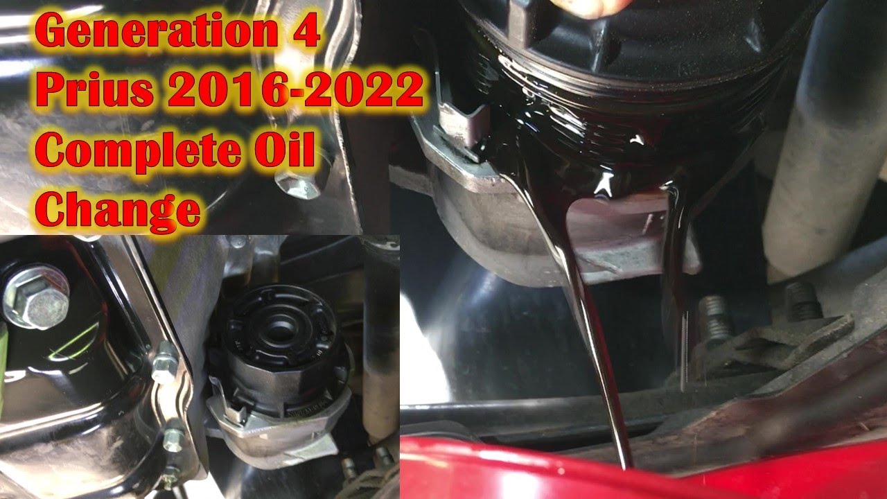 Generation 4 (2016-2022) Prius Oil Change by Dr. DIY